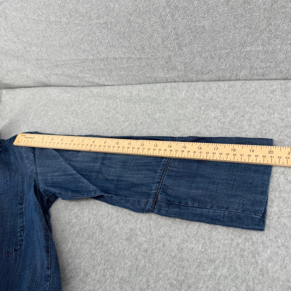 Bella Dahl Womens Tencel Chambray Button Down Shirt Blue Small B2646-549 - Picture 6 of 9